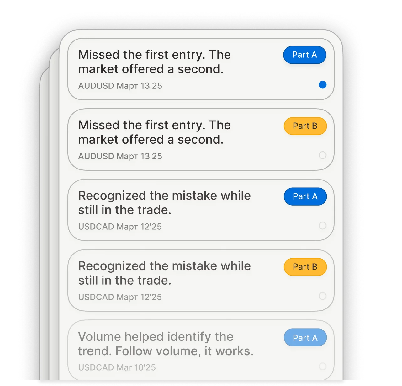 Real trading case studies